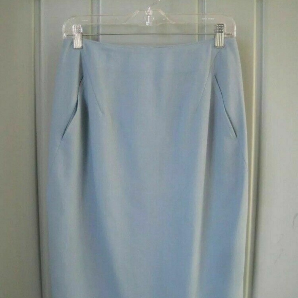 Giorgio Armani Womens Sz 8 Medium Blue Skirt